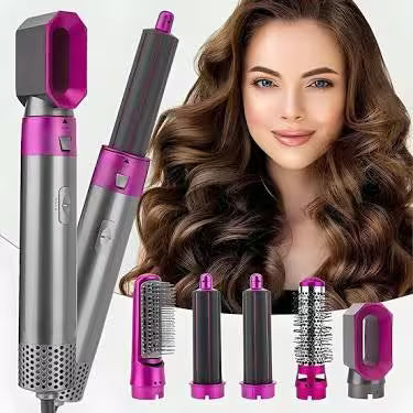 5 in 1 Electric Hot Air Brush Hair Dryer