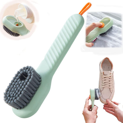 liquid adding soft fur cleaning brush